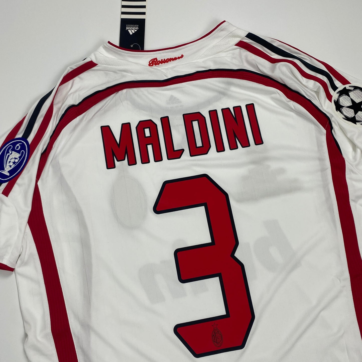 Authentic AC Milan 2006/07 Player Issue Away Jersey – Paolo Maldini #3 (Champions League Final Edition)