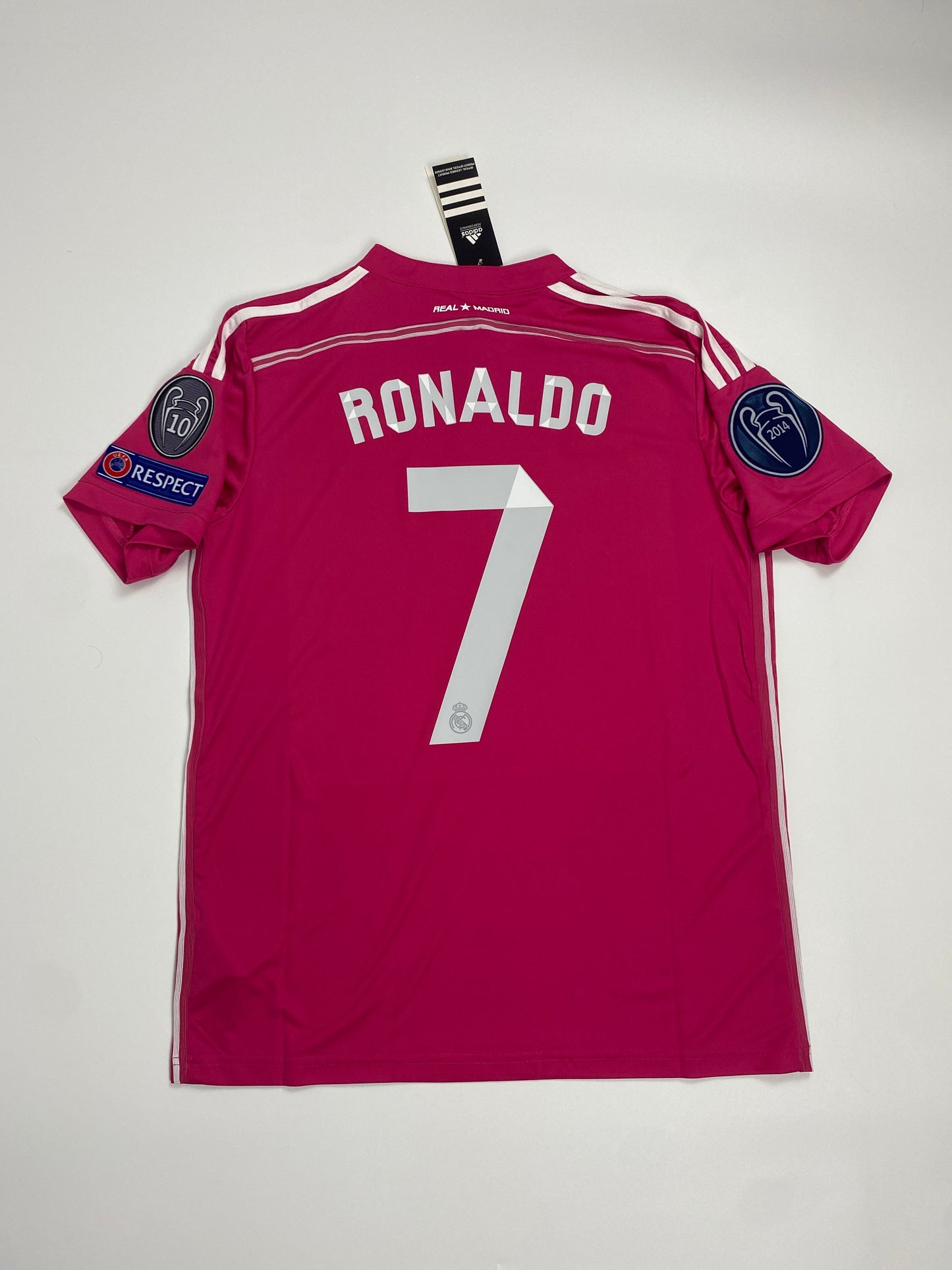 Authentic Real Madrid 2014/15 Away Jersey – Cristiano Ronaldo #7 (Pink Edition)