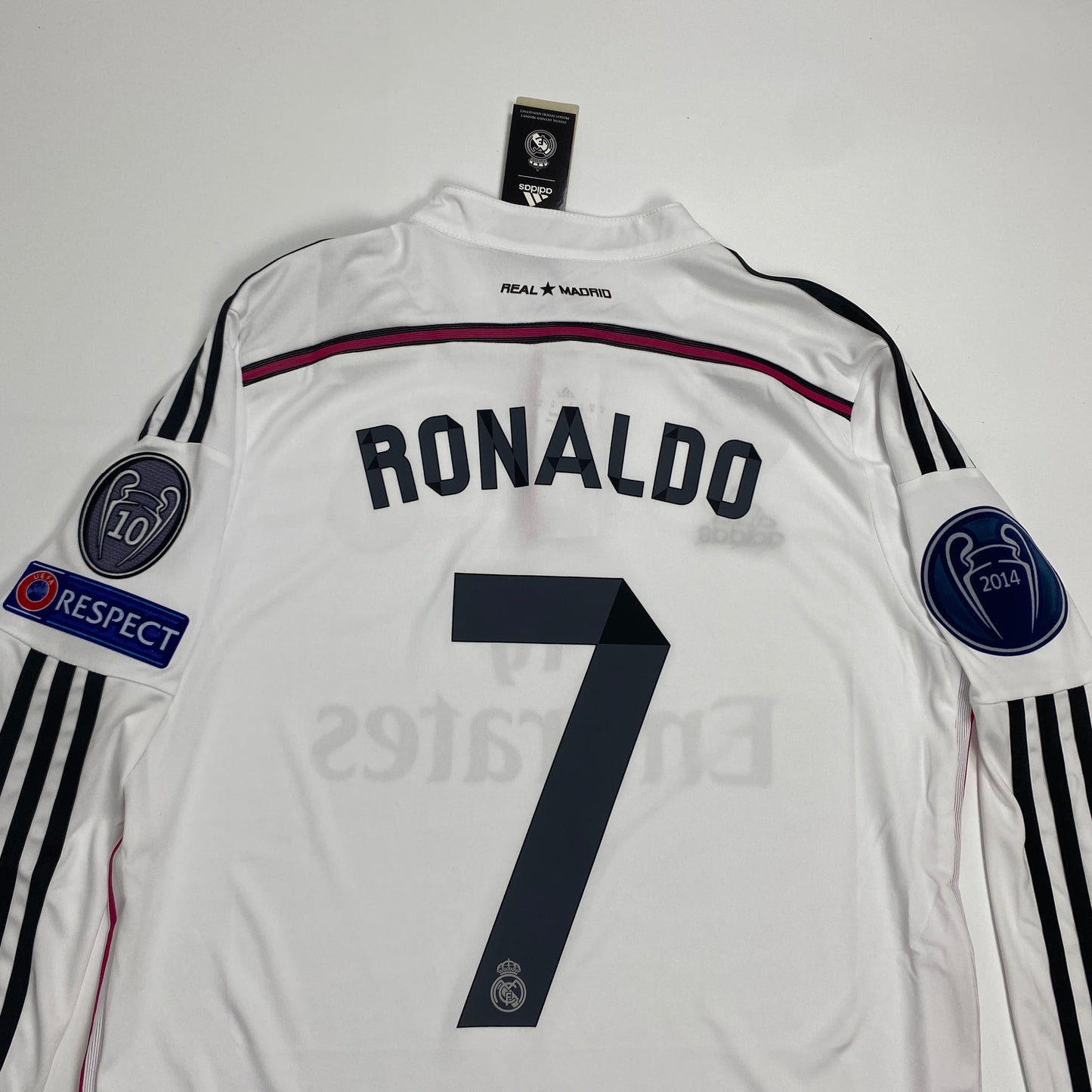 Authentic Real Madrid 2014/15 Home Long Sleeve Jersey – Cristiano Ronaldo #7