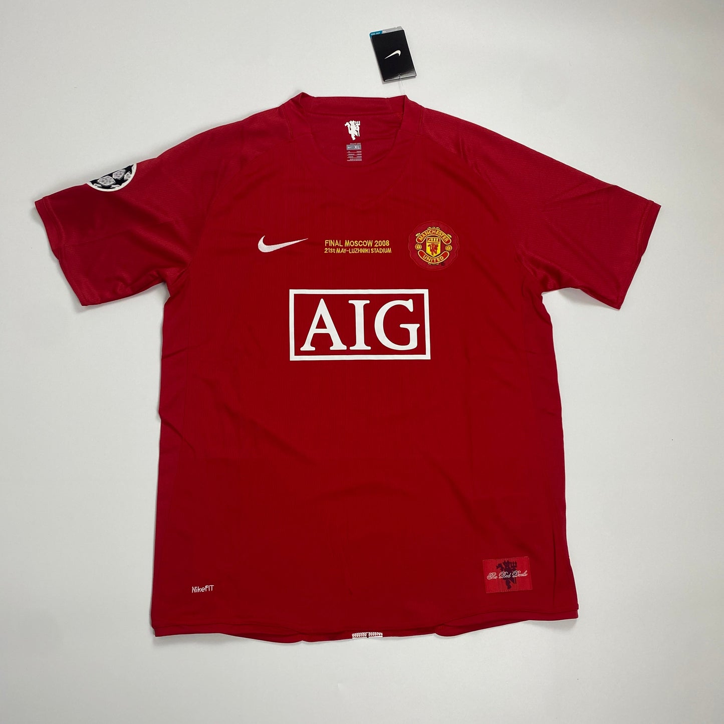 Authentic Manchester United 2007/08 Home Jersey – Cristiano Ronaldo #7 (Double Winner Season)