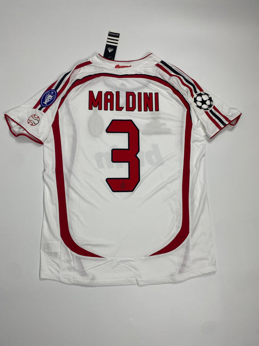 Authentic AC Milan 2006/07 Player Issue Away Jersey – Paolo Maldini #3 (Champions League Final Edition)