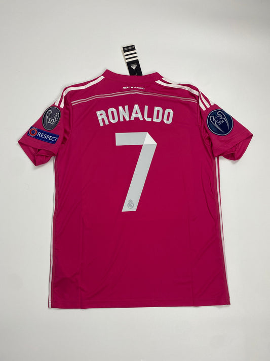 Authentic Real Madrid 2014/15 Away Jersey – Cristiano Ronaldo #7 (Pink Edition)